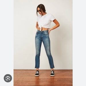 Boyish By Her Blue Button Fly Highrise Jeans